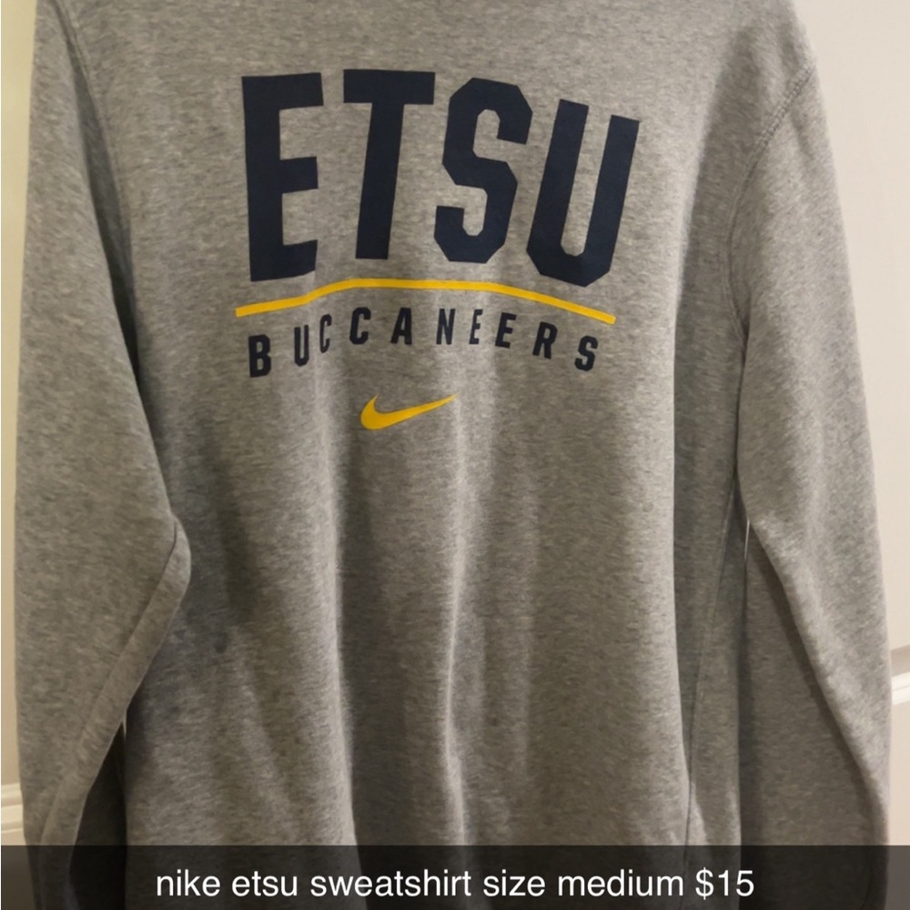 Nike ETSU Buccaneers Gray Sweatshirt